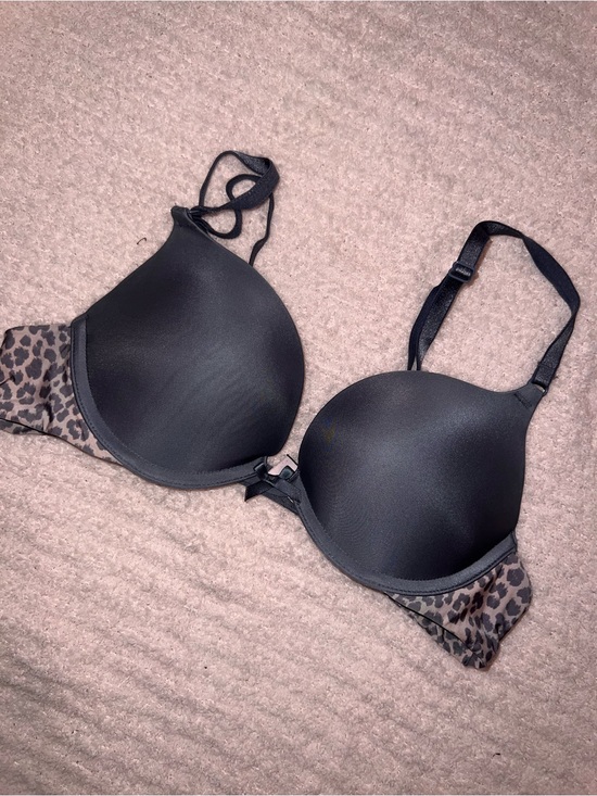Victoria's Secret Other - Victoria's Secret Grey Bra with Leopard Side Panels